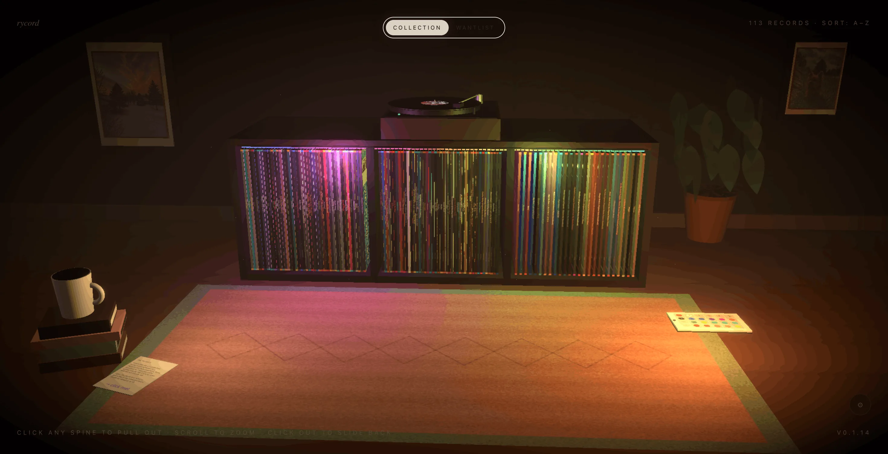 rycord main scene view
