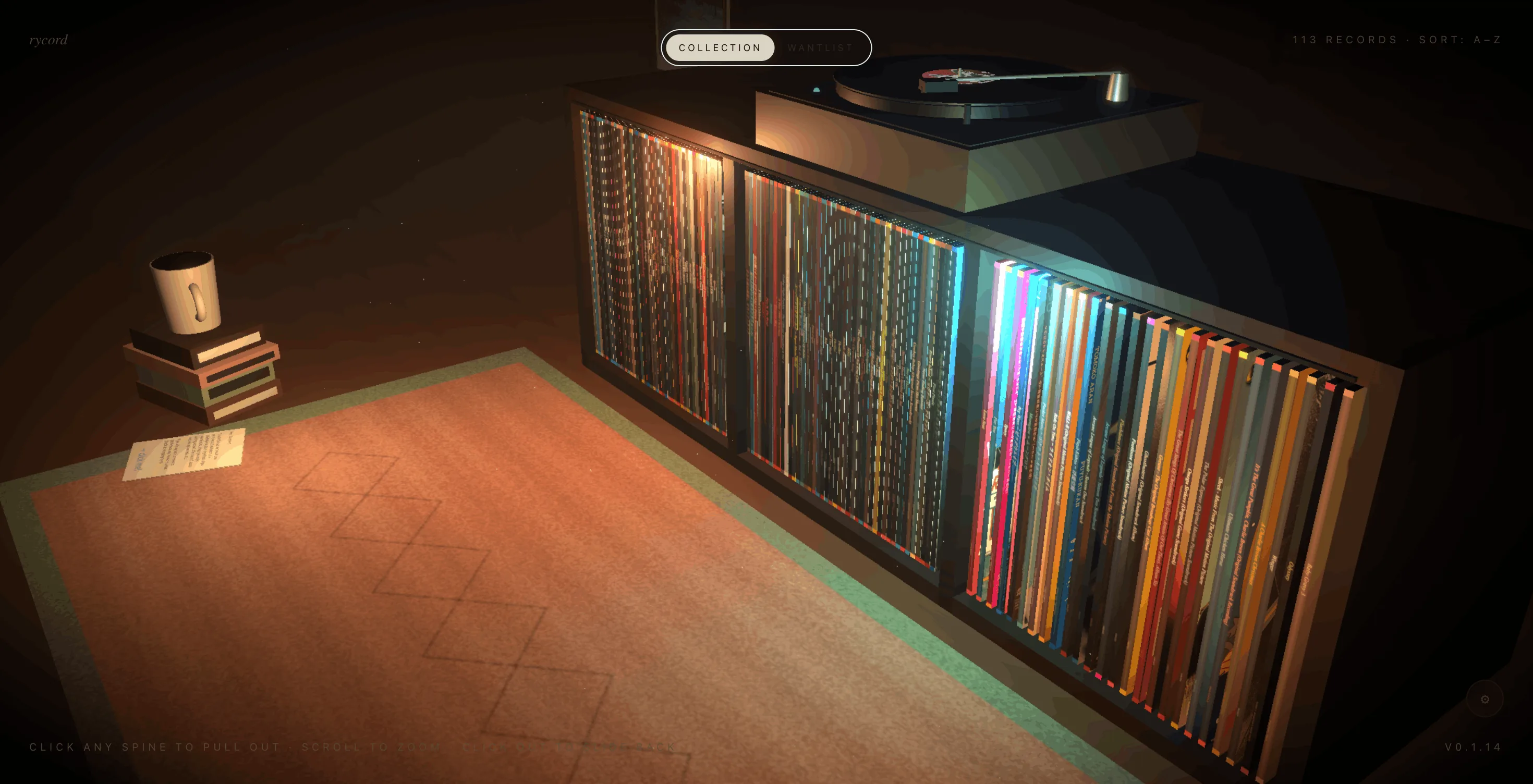 rycord side scene view